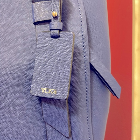Tumi VAREK handbag in royal blue. - Picture 7 of 8